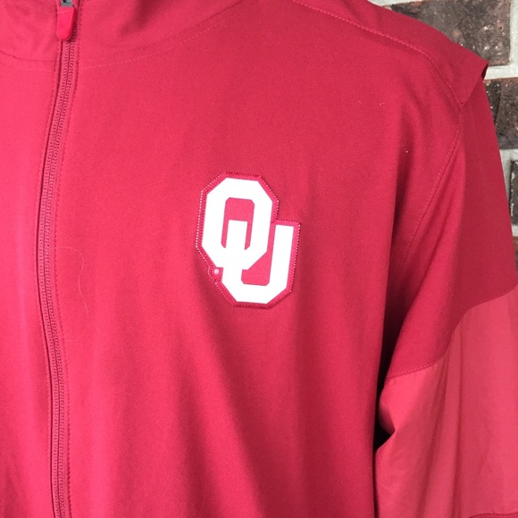 Nike Dri-fit Oklahoma Sooners Full Zip Jacket - Picture 6 of 8